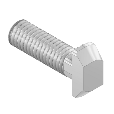 M8X20HHS-0 MODULAR SOLUTIONS ZINC PLATED FASTENER<br>M8 X 20 HAMMER HEAD SCREW